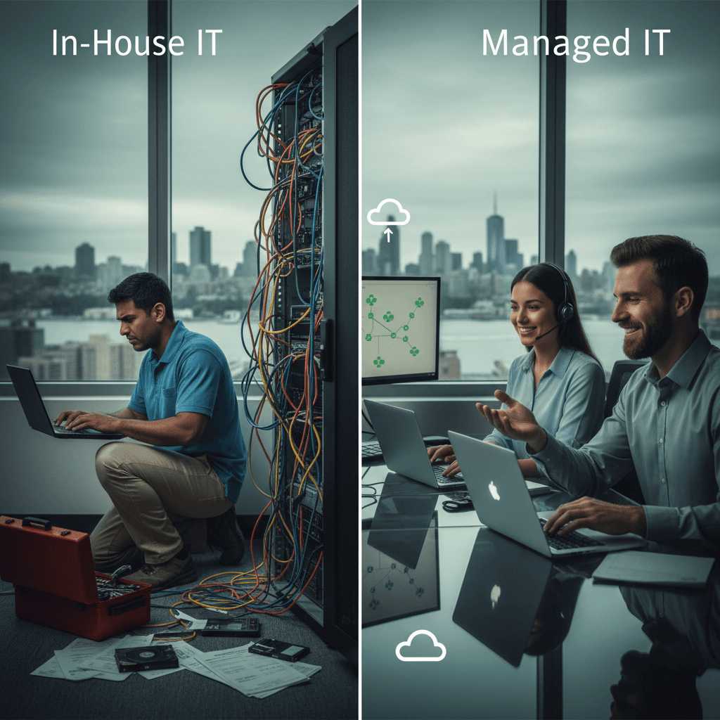 In-House IT vs Managed IT: Cost Comparison for NJ & NY Small Businesses