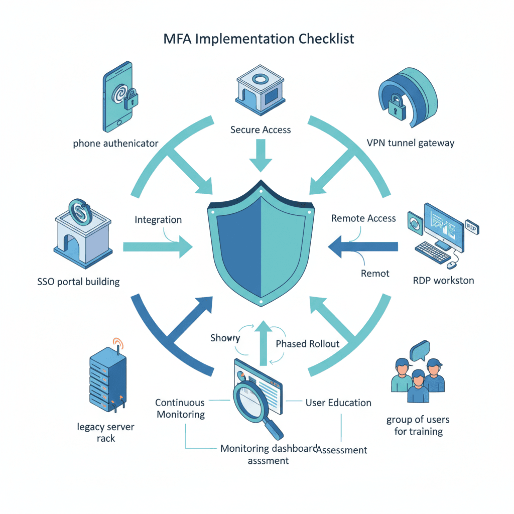 MFA Implementation Checklist to Prevent Ransomware for NJ & NY SMBs